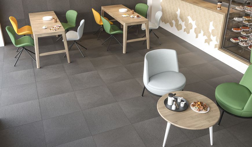 Плитка керамогранитная Rockstone Grafit RECT 598x598x8 Paradyz Q-R-598X598-1-ROCK.GT---3 фото