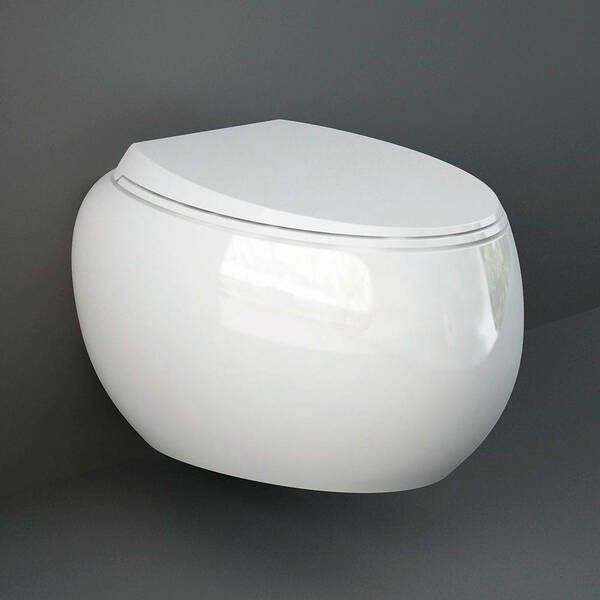 Унітаз підвісний RAK Ceramics Cloud CLOWC1446AWHA безобідковий з кришкою CLOSC3901WH Soft Close 536473 фото