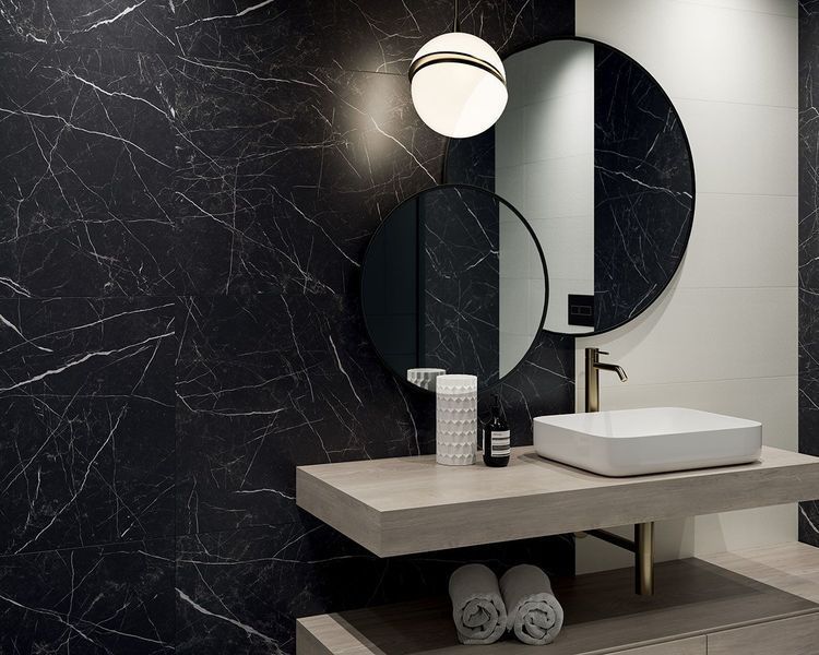 Плитка керамогранитная Artstone Black RECT 598x1198x10 Paradyz R-R-0,6X1,2-1-ARTS.BK фото