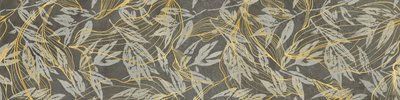 Плитка керамогранітна Softcement Graphite Decor Flower RECT 297x1197x8 Cerrad 5903313315197 фото