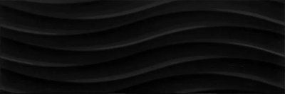 Плитка стінова CCR36-1 Onda Black RECT 250x750x9 Ceramika Color 5903943501205 фото