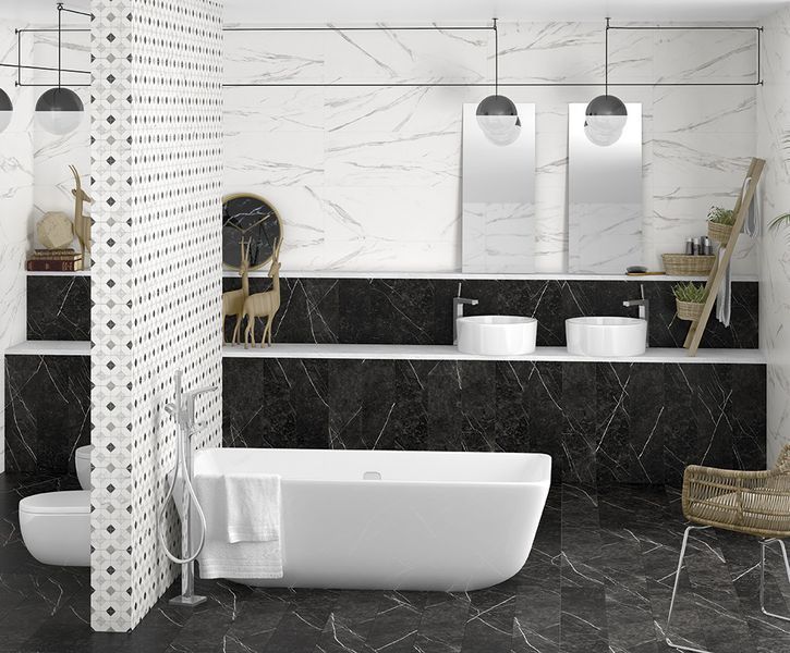 Плитка керамогранітна Thalassa Neso-R Negro RECT 593x593x10 Arcana 88J6  фото