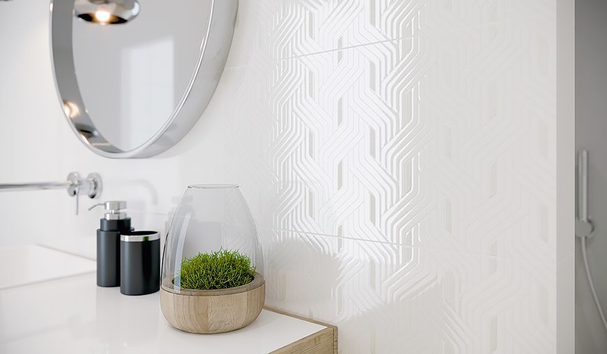 Плитка стінова Synergy Bianco 300x600x9 Paradyz S---300X600-1-SYNE.BI фото