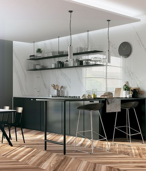 Плитка керамогранитная JW 02 Calacatta Reale LUC SQ 1200x2400x9 Mirage SI90 фото