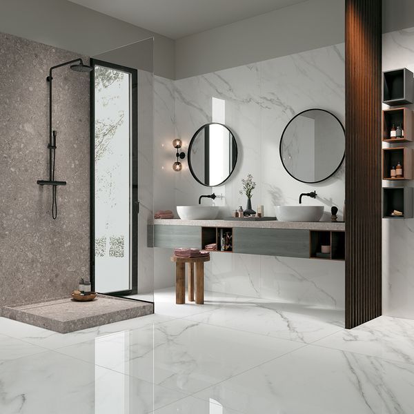 Плитка керамогранітна JW 01 Bianco Statuario LUC SQ 1200x2400x9 Mirage SI89 фото