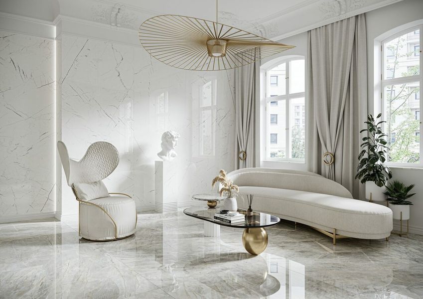 Плитка керамогранітна Marmo Thassos White POL 797x1597x8 Cerrad 5903313330893 фото