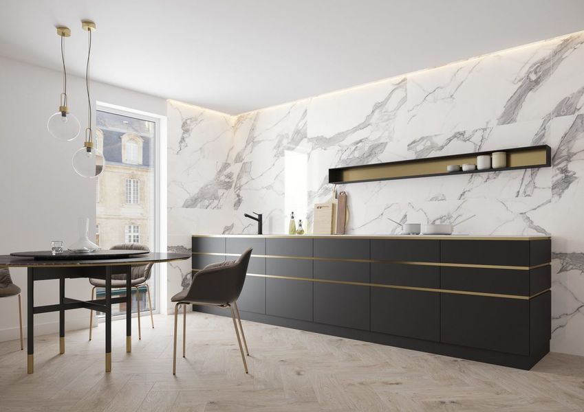 Плитка керамогранітна Calacatta White POL 597x1197x8 Cerrad 5903313316613 фото
