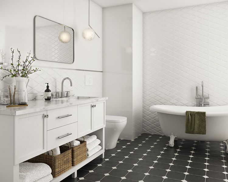 Плитка керамогранітна Modern Nero STR 198x198x7,5 Paradyz RS--198X198-1-MODN.NE фото