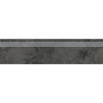Ступень Opoczno Pl+ Quenos Graphite Steptread 29,8x59,8 см 433262 фото