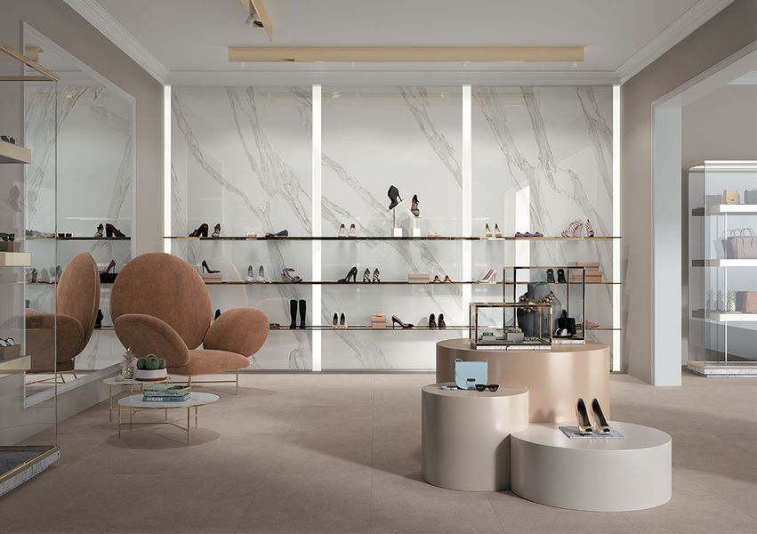 Плитка керамогранитная Jewels Calacatta Reale Luc JW 02 POL 600х1200x9 Mirage TV13 фото