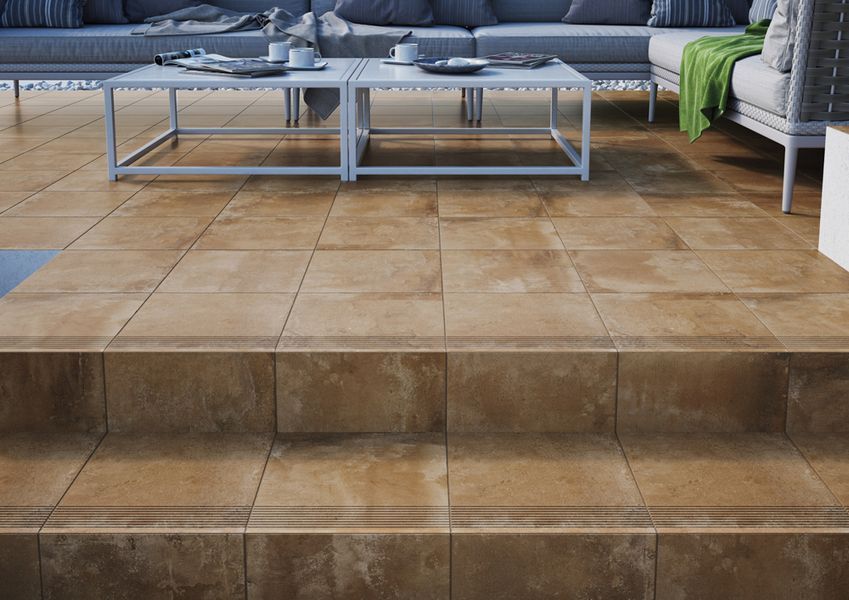 Сходинка з капіносом V-shape Piatto Terra 320-50x300x9 Cerrad 5902510806767 фото