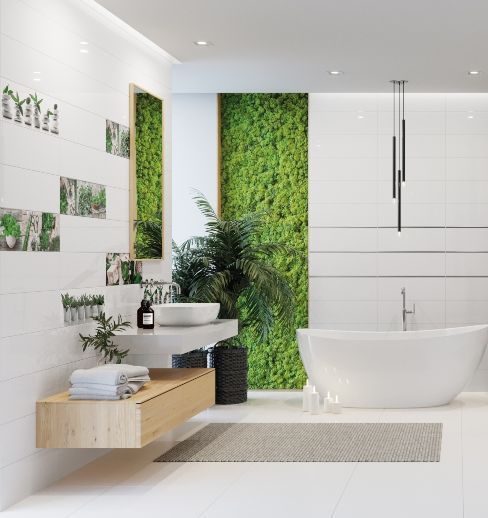 Декор Lakewood Greenline 1 Szklany 200x600 Ceramika Color 5900652639540 фото