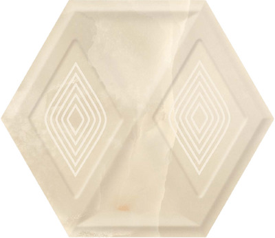 Плитка стінова Illusion Beige Heksagon STR 171x198x9 Paradyz SS--198X171-1-ILLU.BE фото
