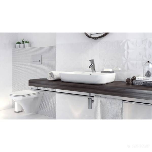 Плитка Opoczno Vivid Colours Vivid White Glossy 25x75 см 282087 фото