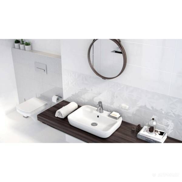Плитка Opoczno Vivid Colours Vivid White Glossy 25x75 см 282087 фото