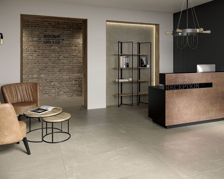 Плитка керамогранітна Linearstone Taupe RECT 598x598x9 Paradyz R-R-598X598-1-LINE.TA фото