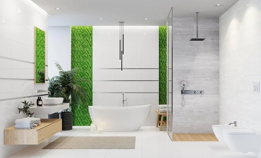 Плитка стінова Lakewood White RECT 300x600 Ceramika Color 5903943502165 фото