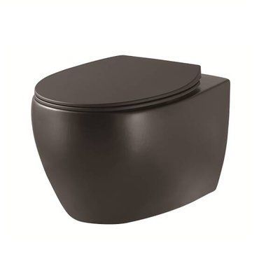 Унітаз підвісний Devit Acqua 3020155B безобідковий з сидінням slim, soft-close, quickfix 459086 фото