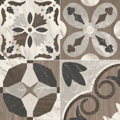 Плитка керамогранитная CSAIGLMX20 Intarsi Glam Mix 200x200x10 Sant'agostino CSAIGLMX20 фото