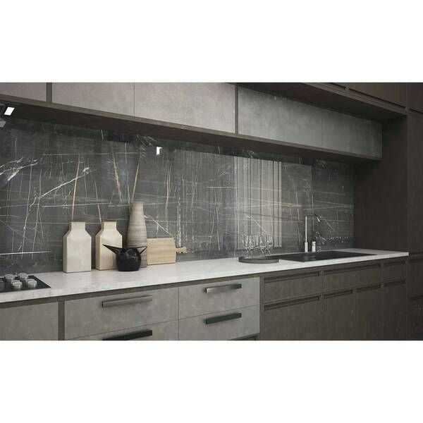 Керамограніт Termal Seramik Ponte Black Full Lapp 60x120 см 450577 фото
