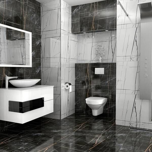 Керамограніт Termal Seramik Ponte Black Full Lapp 60x120 см 450577 фото
