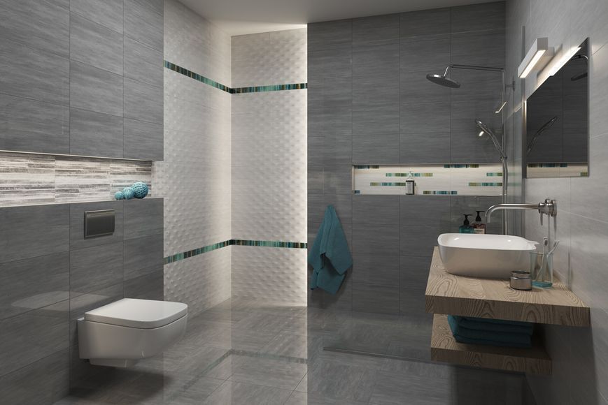 Плитка стінова Nati Bianco STR 250x400x8 Paradyz SS--250X400-1-NATI.BI фото