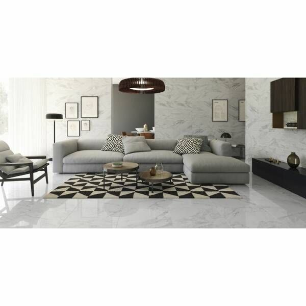 Керамограніт Argenta Ceramica Carrara White Shine 30x60 см 426718 фото