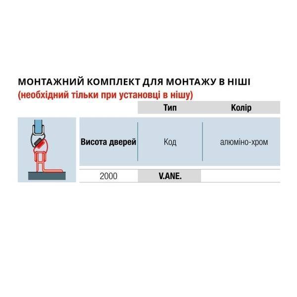 Профіль SanSwiss Annea V.ANE.50 для встановлення в нішу 270645 фото